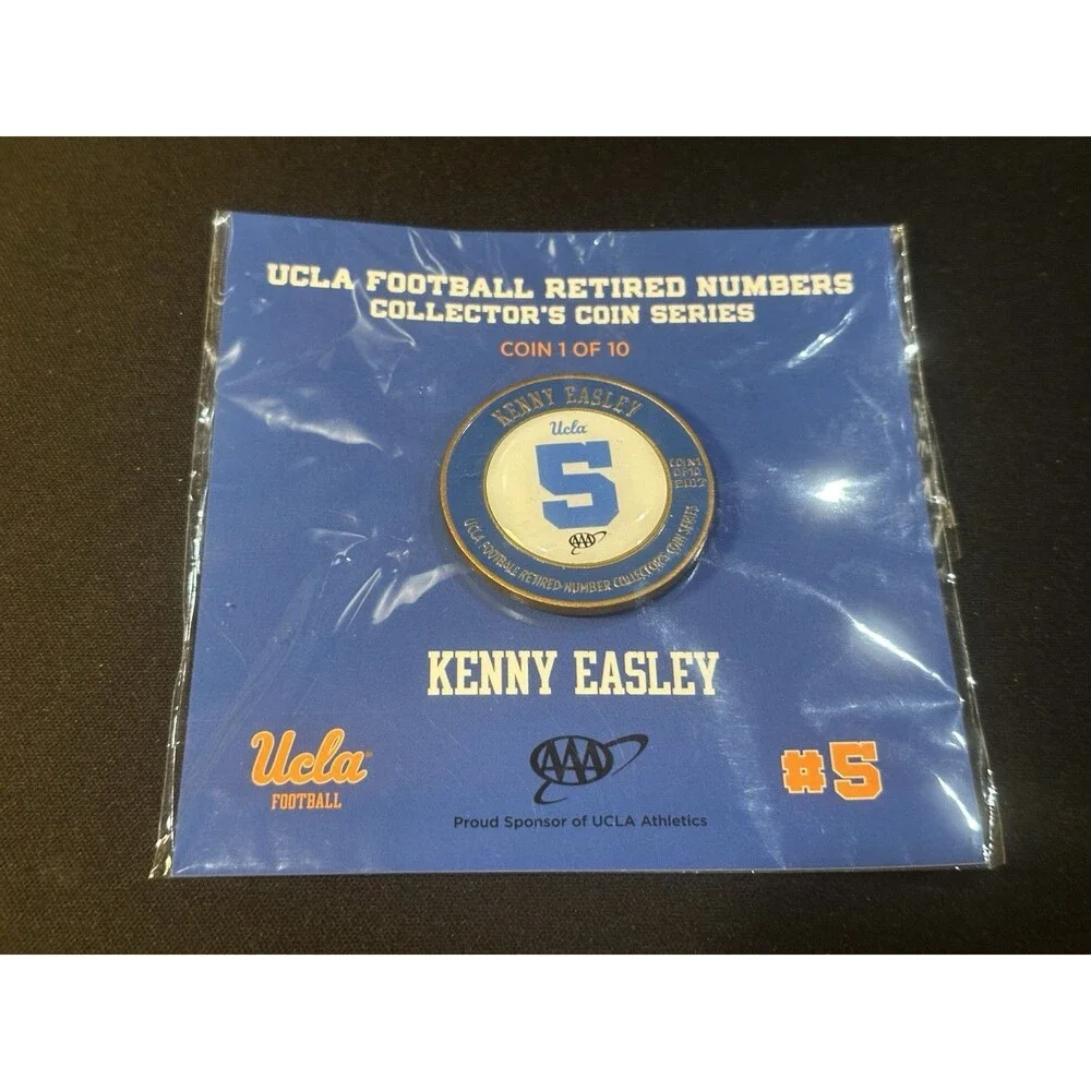 3 x UCLA Retired Numbers Coin Series Troy Aikman, Kenny Easley & Jackie Robinson